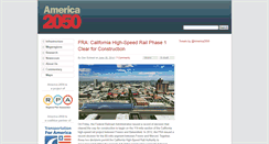 Desktop Screenshot of america2050.org