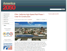 Tablet Screenshot of america2050.org